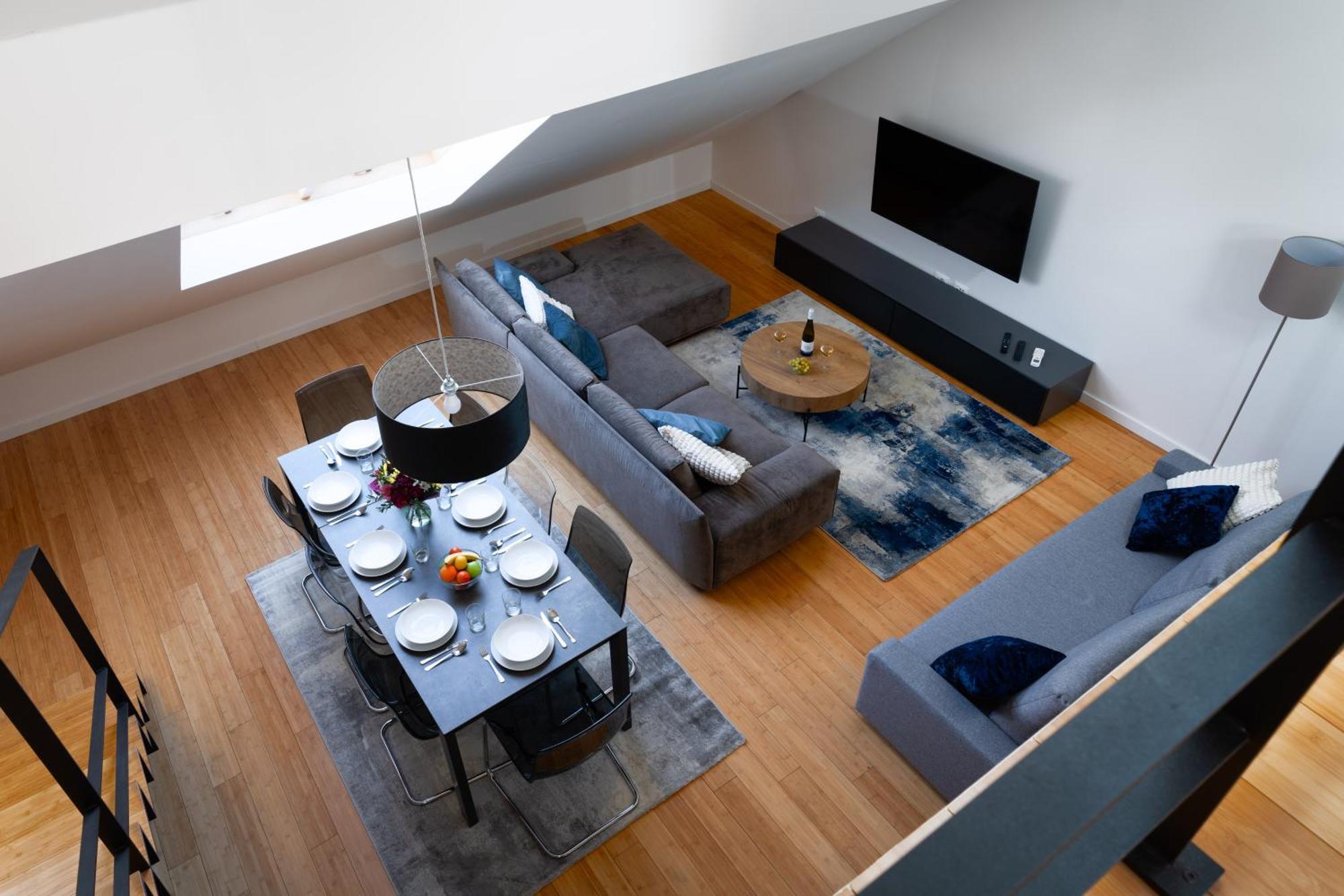 Two-Level Apart With A Terrace Near The Vltava River Prague Luaran gambar