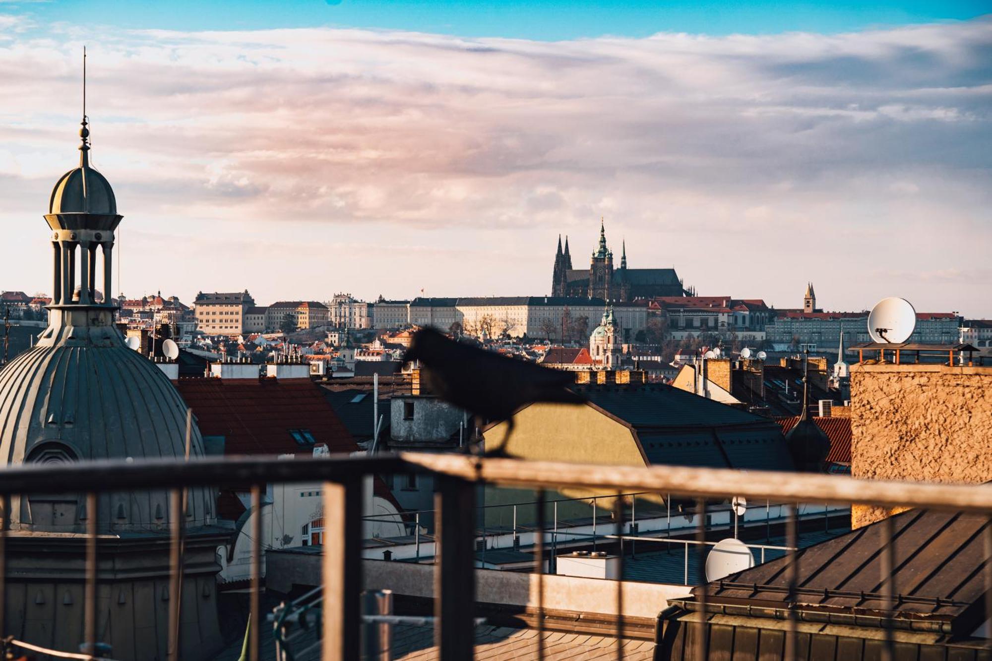 Two-Level Apart With A Terrace Near The Vltava River Prague Luaran gambar